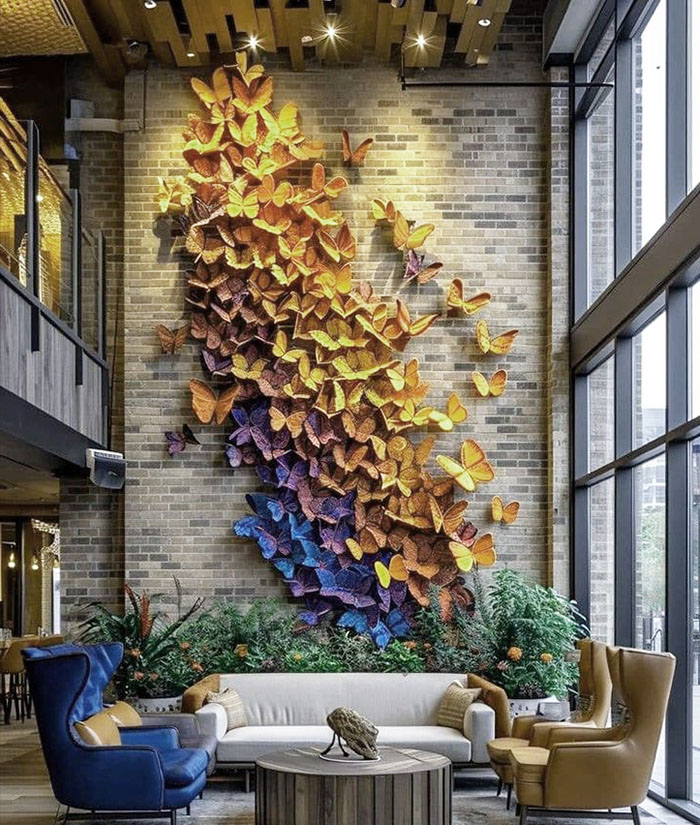 Trang trí tường bằng các vật phẩm trang trí